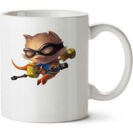 Art Hediye Teemo Karakter İki Tarafı Baskılı Kupa Bardak