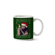 Art Hediye Touch Your Elf Justin Bieber Christmas Knit Baskılı Kupa Bardak