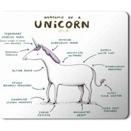 Art Hediye Unicorn Anatomy Baskılı 23x19 cm Mouse Pad