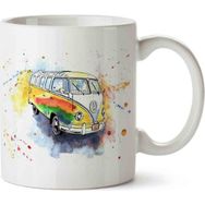 Art Hediye Volkswagen Renkli Minübüs Kupa Bardak
