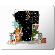 Art Hediye Yeni Yıl Merry Christmas Yılbaşı'na Özel T Harfi 23x19 cm Mouse Pad