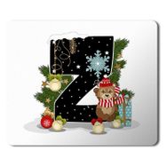 Art Hediye Yeni Yıl Merry Christmas Yılbaşı'na Özel Z Harfi 23x19 cm Mouse Pad
