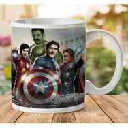 Art Hediye Yeşilçam Kahramanları Hulk, Iron Man, Captan America 2 Iki Tarafı Baskılı Kupa Bardak
