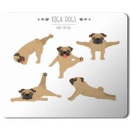 Art Hediye Yoga Dogs Yoga Yapan Köpek Baskılı 23x19 cm Mouse Pad