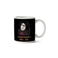 Art HediyeGame Of Thrones Jonfighter Continue Yes Or No İki Tarafı Baskılı Kupa Bardak