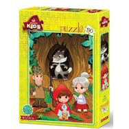 Art Kids 4503 Pelerinli Kız 34x48 cm 50 Parça Puzzle