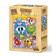 Art Kids Haylaz Minikler 16 Parça Ahşap Puzzle