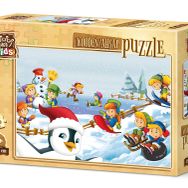 Art Kids Kış Sporcuları 25 Parça Ahşap Puzzle