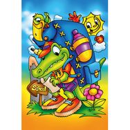 Art Kids Okul Yolu 16 Parça Ahşap Puzzle