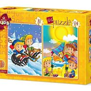Art Kids Yaz-Kış 12 + 24 Parça Puzzle