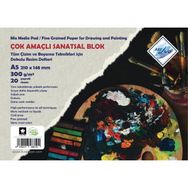 Art Liva 300 gr A5 Sulu Teknik Dokulu 20 Yaprak Sanatsal Resim Defteri