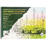 Art Liva Multi Teknik 20 Sayfa 25x35 200 gr Sanatsal Resim Defteri