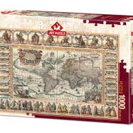 Art Puzzle 1000 Parça Eski Dünya Haritası Puzzle