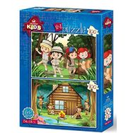 Art Puzzle 4519 2x100 Parça İzci Kampı Puzzle