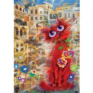 Art Puzzle 4582 Kırmızı Kedi 260 Parça Puzzle