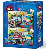 Art Puzzle Erkek Çocuk Küçük Tamirciler 2x100 Parça Puzzle