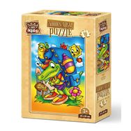 Art Puzzle Okul Yolu 16 Parça Ahşap Puzzle