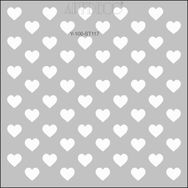Artdeco 117 Kalpli Desen 30x30 cm Stencil Boyama Şablonu