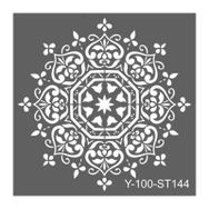 Artdeco 144 Damask 30x30 cm Stencil Şablon