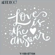 Artdeco 30x30 cm Cevap Aşk 184 Stencil