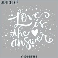 Artdeco 30x30 cm Cevap Aşk 184 Stencil