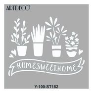 Artdeco 30x30 cm Güzel Evim 182 Stencil Boyama Şablonu