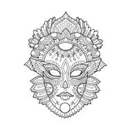Artdeco 30X40 cm Maske Desenli Tuval