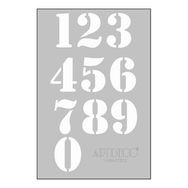 Artdeco A4 Sayılar 212 Stencil Boyama Şablonu