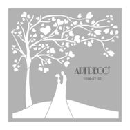 Artdeco Aşıklar 102 30x30 cm Stencil