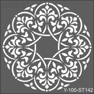 Artdeco Damask Desen-3 142 30x30 cm Stencil