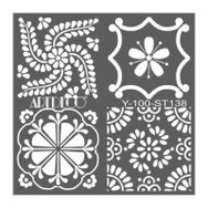 Artdeco Dörtlü Talavera 138 30x30 cm Stencil