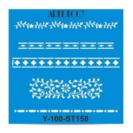 Artdeco İnce Bordür 158 30x30 cm Stencil