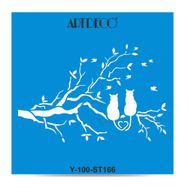 Artdeco Kedi Aşkı 166 30x30 cm Stencil