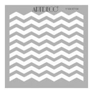 Artdeco Zig Zag 134 30x30 cm Stencil