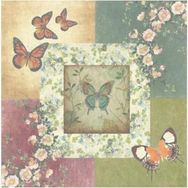 Artebella 25x25 cm 6007K Koyu Zemin Mixart Kolay Transfer