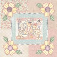 Artebella 25x25 cm 6017K Koyu Zemin Mixart Kolay Transfer