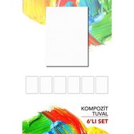 Artebella 25X35 cm 6 lı Pres Kompozit Tuval