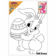 Artebella 25x35 cm DKT022 Desenli Tuval Kompozit Boyama