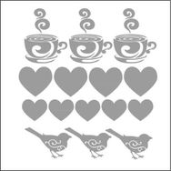 Artebella 7329 16x16 cm Silver Kolay Transfer