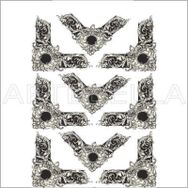 Artebella Artebella 1763 V Büyük Dantel Transfer (Açık Zeminde Uygulanır,23x34cm)