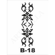 Artebella B-18 10X20 cm Stencil