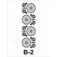 Artebella B-2 10X20 cm Stencil