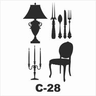Artebella C-28 15X20 cm Stencil