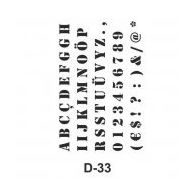 Artebella D-33 20X30 cm Stencil