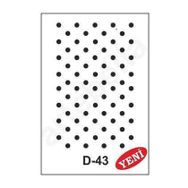 Artebella D-43 20X30 CM Stencil