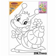 Artebella DKT002 25x35 cm Desenli Tuval Kompozit Boyama