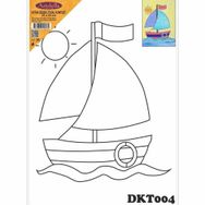 Artebella DKT004 25x35 cm Desenli Tuval Kompozit Boyama