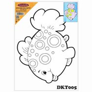 Artebella DKT005 25x35 cm Desenli Tuval Kompozit Boyama