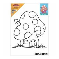 Artebella DKT011 25x35 cm Desenli Tuval Kompozit Boyama