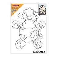 Artebella DKT013 25x35 cm Desenli Tuval Kompozit Boyama